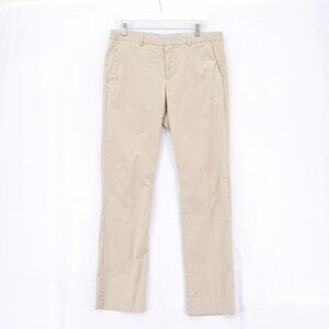 Express Photographer Cotton Flat Front Tan Mid‎ Rise Chino Pants 34 / 32
